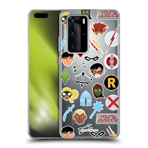 Young Justice Graphics Icons Soft Gel Case for Huawei P40 Pro / P40 Pro Plus 5G