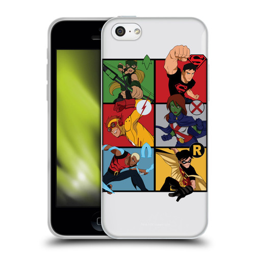 Young Justice Graphics Character Art Soft Gel Case for Apple iPhone 5c