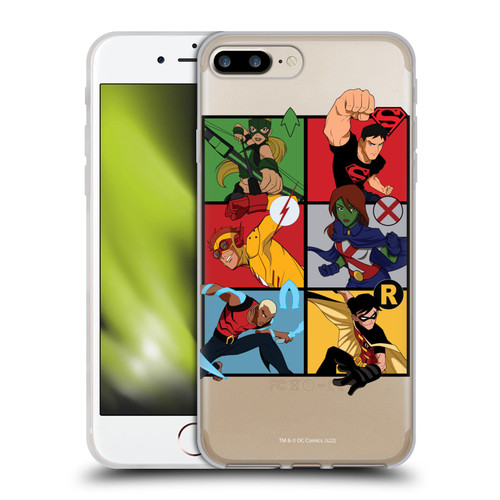 Young Justice Graphics Character Art Soft Gel Case for Apple iPhone 7 Plus / iPhone 8 Plus