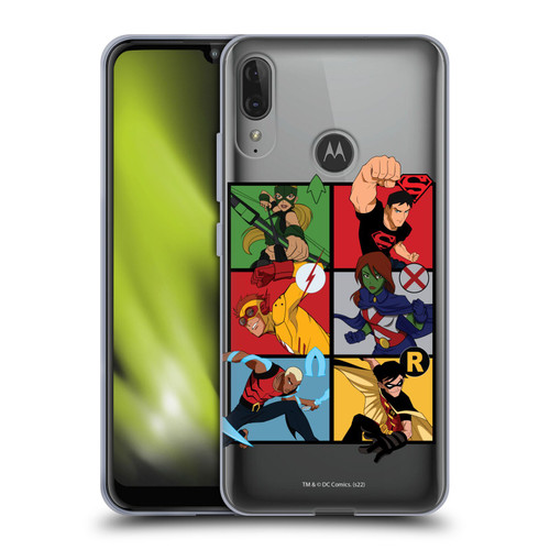 Young Justice Graphics Character Art Soft Gel Case for Motorola Moto E6 Plus
