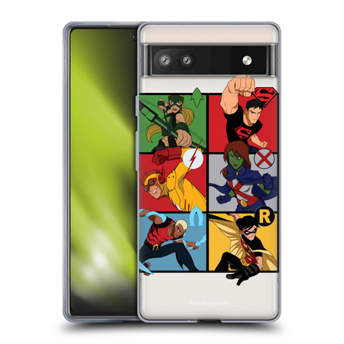 Young Justice Graphics Character Art Soft Gel Case for Google Pixel 6a