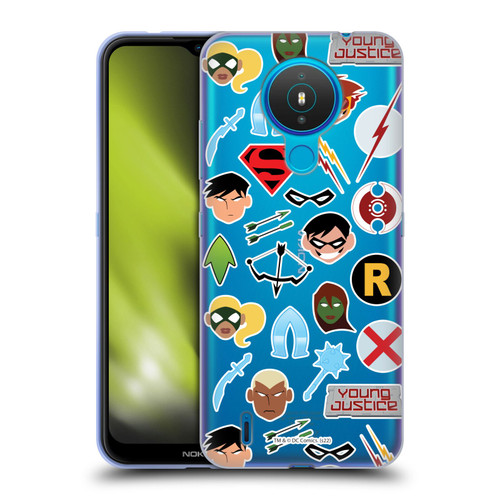 Young Justice Graphics Icons Soft Gel Case for Nokia 1.4