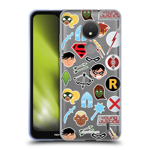 Young Justice Graphics Icons Soft Gel Case for Nokia C21