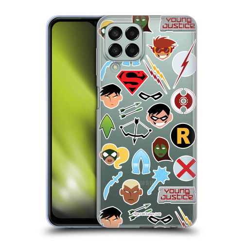Young Justice Graphics Icons Soft Gel Case for Samsung Galaxy M33 (2022)