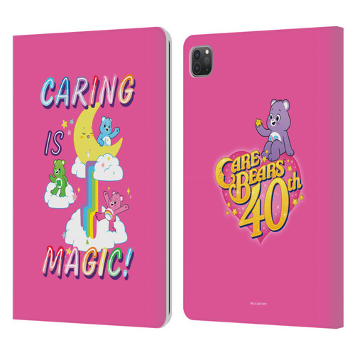 Care Bears 40th Anniversary Caring Is Magic Leather Book Wallet Case Cover For Apple iPad Pro 11 2020 / 2021 / 2022
