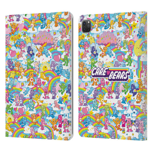 Care Bears 40th Anniversary Rainbow Leather Book Wallet Case Cover For Apple iPad Pro 11 2020 / 2021 / 2022