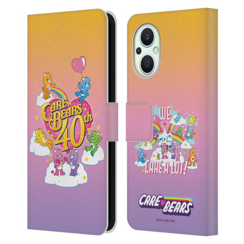 Care Bears 40th Anniversary Celebrate Leather Book Wallet Case Cover For OPPO Reno8 Lite