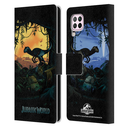 Jurassic World Key Art Blue Velociraptor Leather Book Wallet Case Cover For Huawei Nova 6 SE / P40 Lite