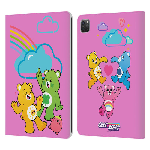 Care Bears Characters Funshine, Cheer And Grumpy Group Leather Book Wallet Case Cover For Apple iPad Pro 11 2020 / 2021 / 2022