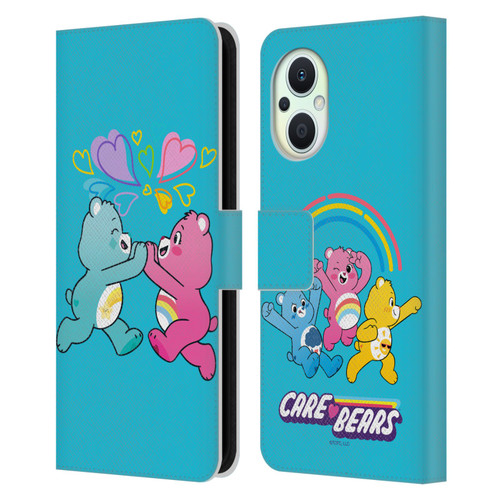 Care Bears Characters Funshine, Cheer And Grumpy Group 2 Leather Book Wallet Case Cover For OPPO Reno8 Lite