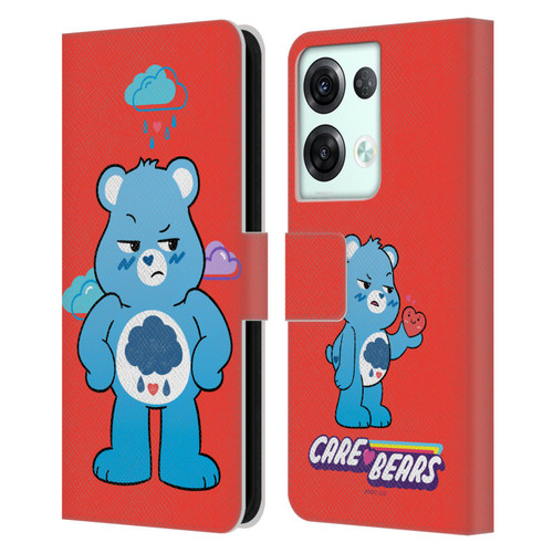Care Bears Characters Grumpy Leather Book Wallet Case Cover For OPPO Reno8 Pro