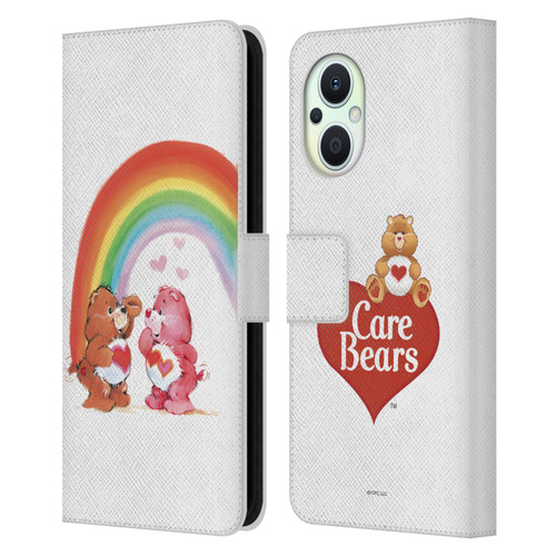 Care Bears Classic Rainbow Leather Book Wallet Case Cover For OPPO Reno8 Lite