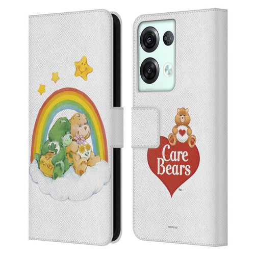 Care Bears Classic Rainbow 2 Leather Book Wallet Case Cover For OPPO Reno8 Pro