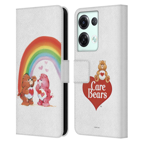Care Bears Classic Rainbow Leather Book Wallet Case Cover For OPPO Reno8 Pro