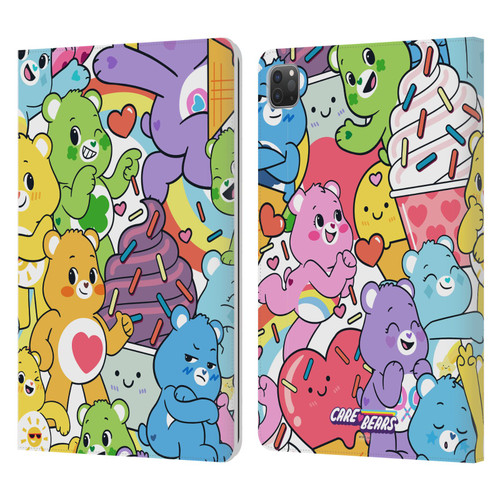 Care Bears Sweet And Savory Character Pattern Leather Book Wallet Case Cover For Apple iPad Pro 11 2020 / 2021 / 2022