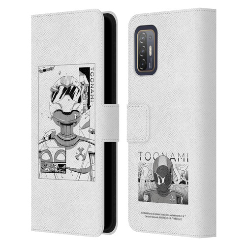 Toonami Graphics Comic Leather Book Wallet Case Cover For HTC Desire 21 Pro 5G