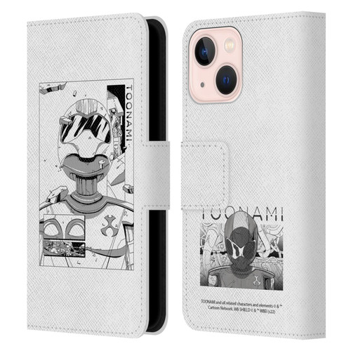Toonami Graphics Comic Leather Book Wallet Case Cover For Apple iPhone 13 Mini