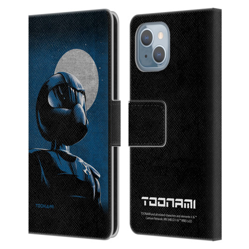 Toonami Graphics Character Art Leather Book Wallet Case Cover For Apple iPhone 14