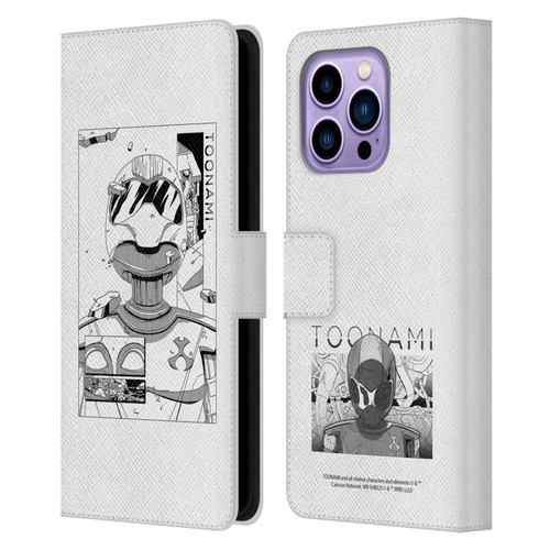 Toonami Graphics Comic Leather Book Wallet Case Cover For Apple iPhone 14 Pro Max