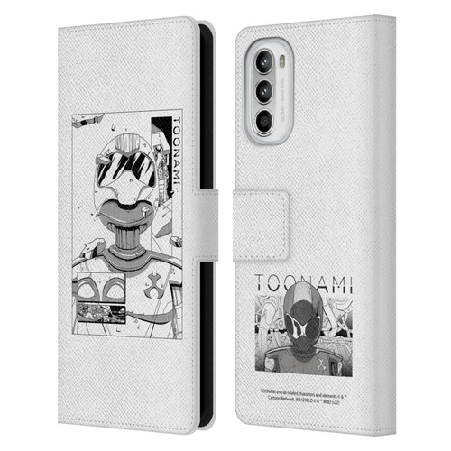 Toonami Graphics Comic Leather Book Wallet Case Cover For Motorola Moto G52