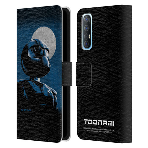Toonami Graphics Character Art Leather Book Wallet Case Cover For OPPO Find X2 Neo 5G