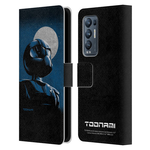 Toonami Graphics Character Art Leather Book Wallet Case Cover For OPPO Find X3 Neo / Reno5 Pro+ 5G