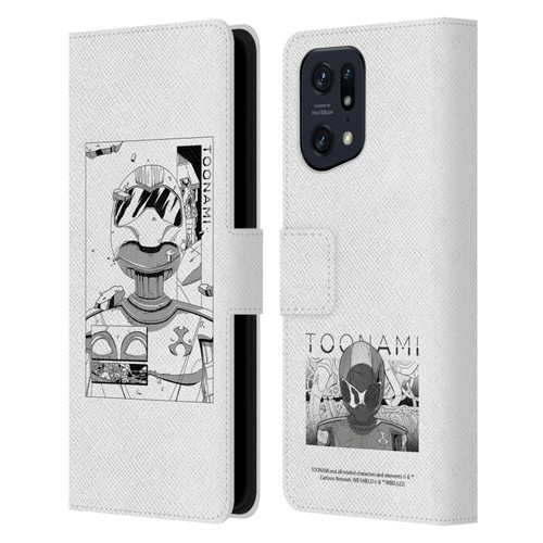 Toonami Graphics Comic Leather Book Wallet Case Cover For OPPO Find X5