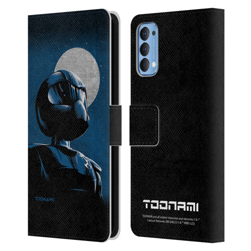Toonami Graphics Character Art Leather Book Wallet Case Cover For OPPO Reno 4 5G