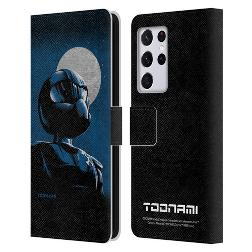 Toonami Graphics Character Art Leather Book Wallet Case Cover For Samsung Galaxy S21 Ultra 5G
