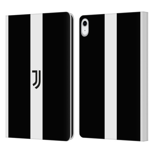 Juventus Football Club Lifestyle 2 Bold White Stripe Leather Book Wallet Case Cover For Apple iPad 10.9 (2022)
