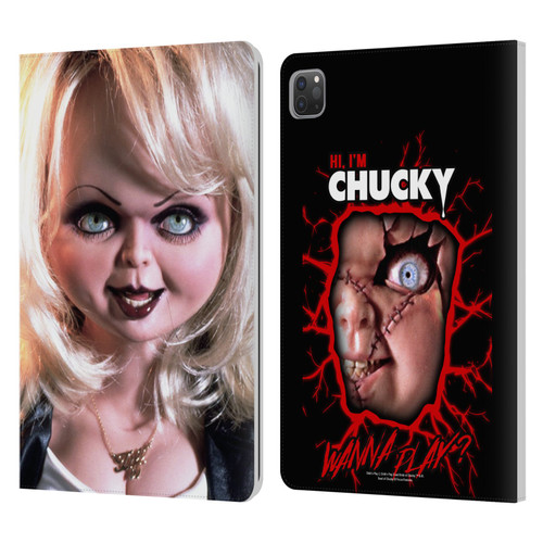 Bride of Chucky Key Art Tiffany Doll Leather Book Wallet Case Cover For Apple iPad Pro 11 2020 / 2021 / 2022