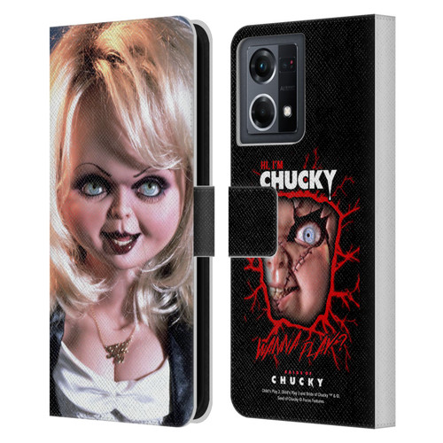 Bride of Chucky Key Art Tiffany Doll Leather Book Wallet Case Cover For OPPO Reno8 4G