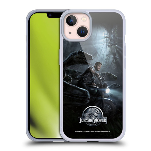 Jurassic World Key Art Owen & Velociraptors Soft Gel Case for Apple iPhone 13