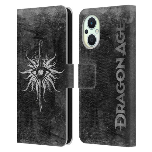 EA Bioware Dragon Age Heraldry Inquisition Distressed Leather Book Wallet Case Cover For OPPO Reno8 Lite
