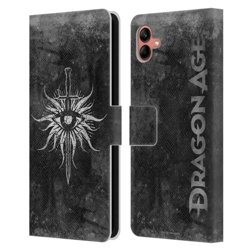 EA Bioware Dragon Age Heraldry Inquisition Distressed Leather Book Wallet Case Cover For Samsung Galaxy A04 (2022)