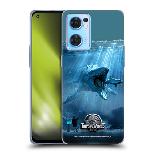 Jurassic World Key Art Mosasaurus Soft Gel Case for OPPO Reno7 5G / Find X5 Lite