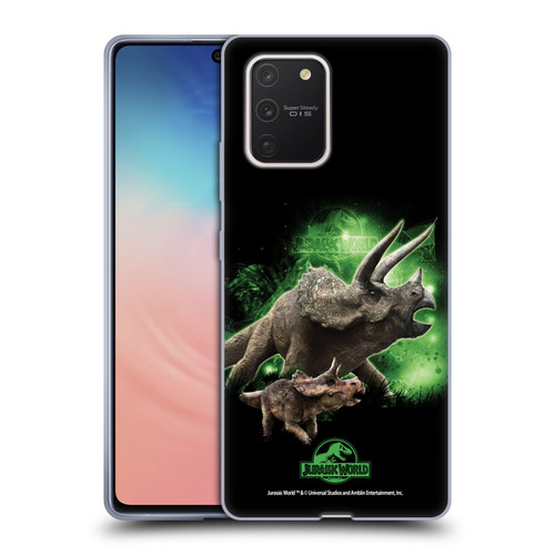 Jurassic World Key Art Triceratops Soft Gel Case for Samsung Galaxy S10 Lite