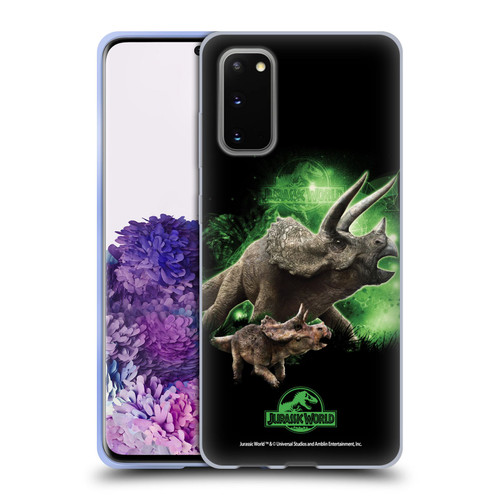 Jurassic World Key Art Triceratops Soft Gel Case for Samsung Galaxy S20 / S20 5G