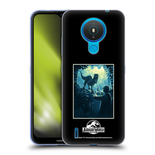 Jurassic World Vector Art Blue Raptor Soft Gel Case for Nokia 1.4