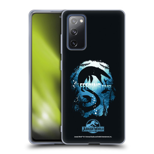 Jurassic World Vector Art Mosasaurus Silhouette Soft Gel Case for Samsung Galaxy S20 FE / 5G