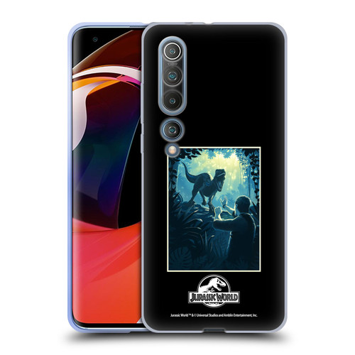 Jurassic World Vector Art Blue Raptor Soft Gel Case for Xiaomi Mi 10 5G / Mi 10 Pro 5G