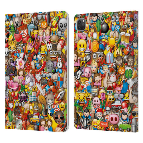 emoji® Trendy Full Pattern Leather Book Wallet Case Cover For Apple iPad Pro 11 2020 / 2021 / 2022