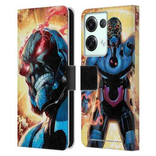 Justice League DC Comics Darkseid Comic Art New 52 #6 Cover Leather Book Wallet Case Cover For OPPO Reno8 Pro