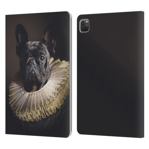 Klaudia Senator French Bulldog 2 King Leather Book Wallet Case Cover For Apple iPad Pro 11 2020 / 2021 / 2022