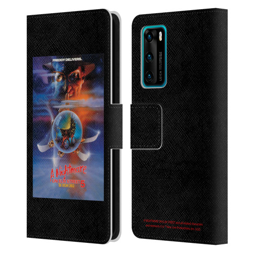 A Nightmare On Elm Street: The Dream Child Graphics Poster Leather Book Wallet Case Cover For Huawei P40 5G