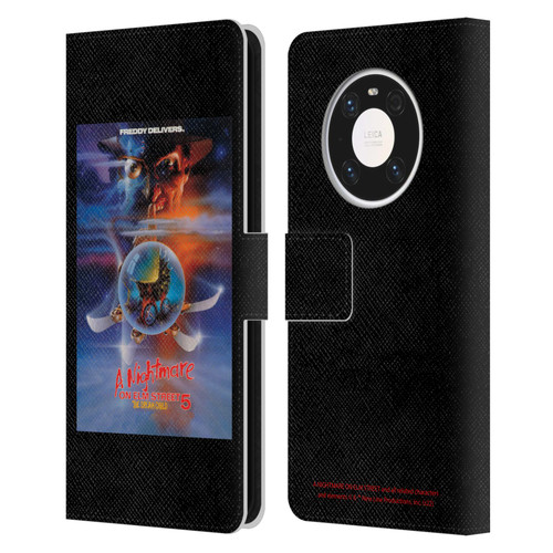 A Nightmare On Elm Street: The Dream Child Graphics Poster Leather Book Wallet Case Cover For Huawei Mate 40 Pro 5G