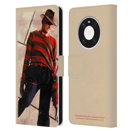 A Nightmare On Elm Street: The Dream Child Graphics Freddy Leather Book Wallet Case Cover For Huawei Mate 40 Pro 5G