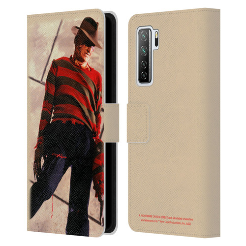 A Nightmare On Elm Street: The Dream Child Graphics Freddy Leather Book Wallet Case Cover For Huawei Nova 7 SE/P40 Lite 5G