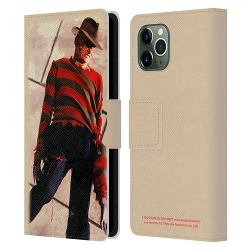 A Nightmare On Elm Street: The Dream Child Graphics Freddy Leather Book Wallet Case Cover For Apple iPhone 11 Pro