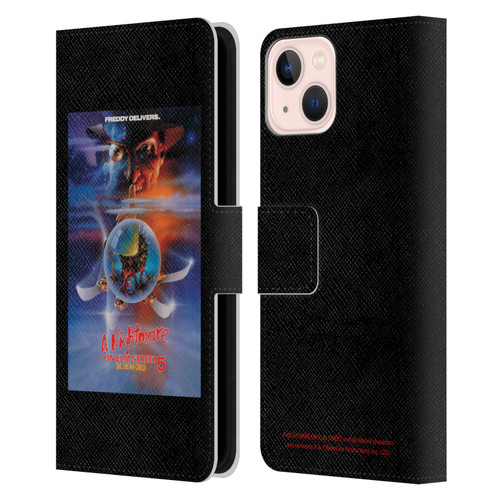 A Nightmare On Elm Street: The Dream Child Graphics Poster Leather Book Wallet Case Cover For Apple iPhone 13